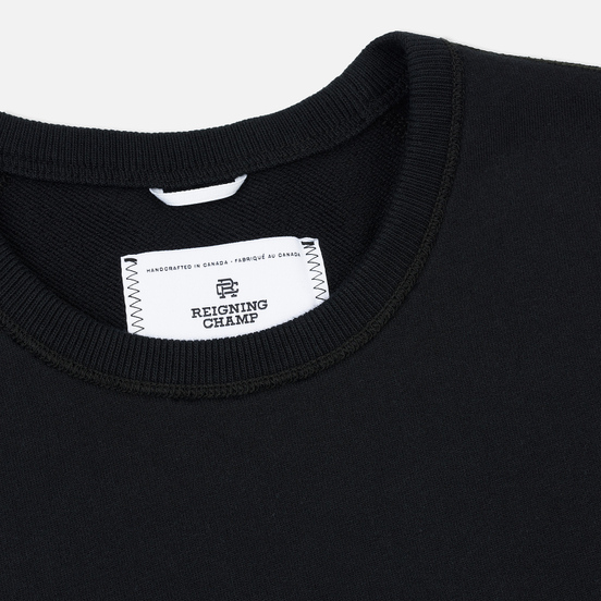 Мужская толстовка Reigning Champ Crew Neck Midweight Twill Terry Black