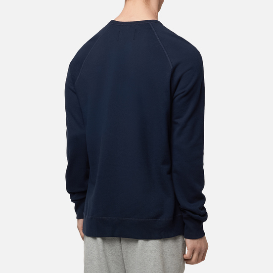 Мужская толстовка Reigning Champ Crew Neck Midweight Twill Terry Navy