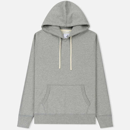 Мужская толстовка Reigning Champ Pullover Midweight Twill Terry Heather Grey
