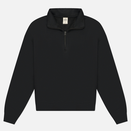 Мужская толстовка SKIMS Fleece Lounge Relaxed Quarter Zip, цвет чёрный
