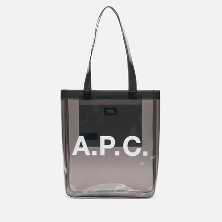 Сумка A.P.C. Lou Tote Transparent, цвет оливковый