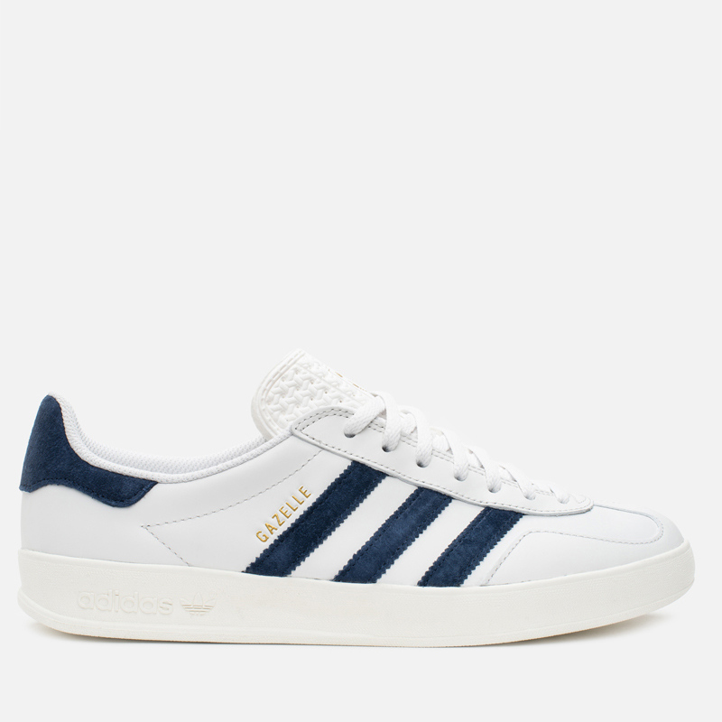 Adidas gazelle white blue stripes online