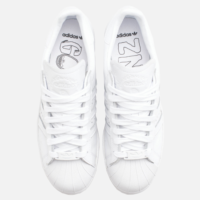 all white classic adidas