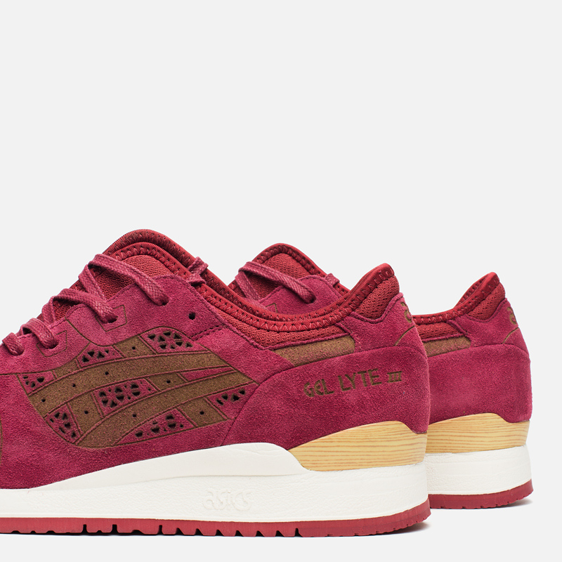 Asics gel lyte iii burgundy best sale