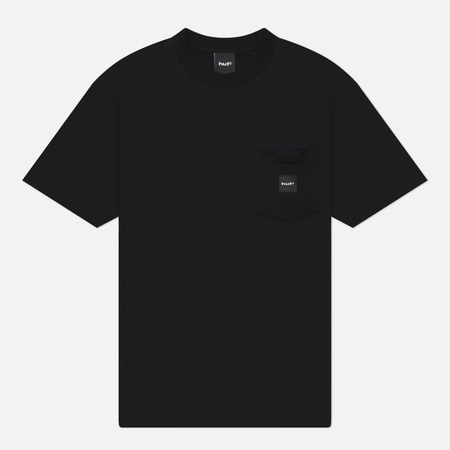 Мужская футболка HUF Box Logo Pocket, цвет чёрный, размер L