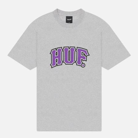 Мужская футболка HUF Classic Arch, цвет серый, размер XL