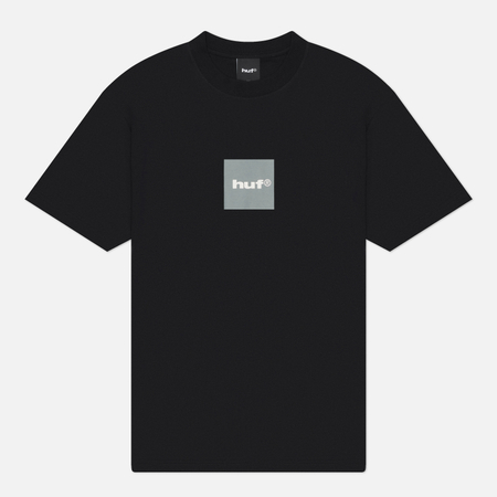 Мужская футболка HUF Box Logo, цвет чёрный
