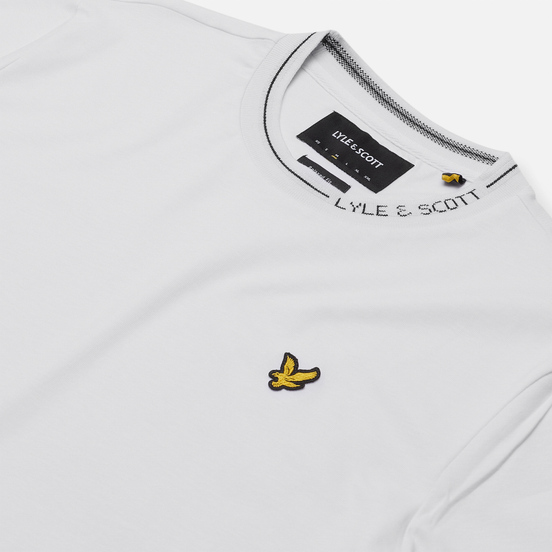 Мужская футболка Lyle & Scott Branded Ringer White