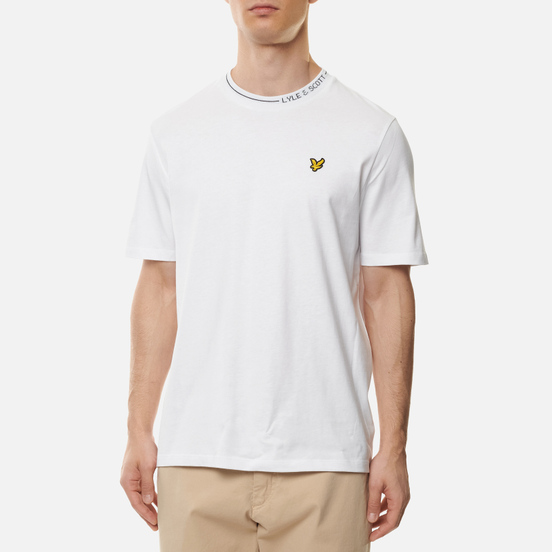 Мужская футболка Lyle & Scott Branded Ringer White