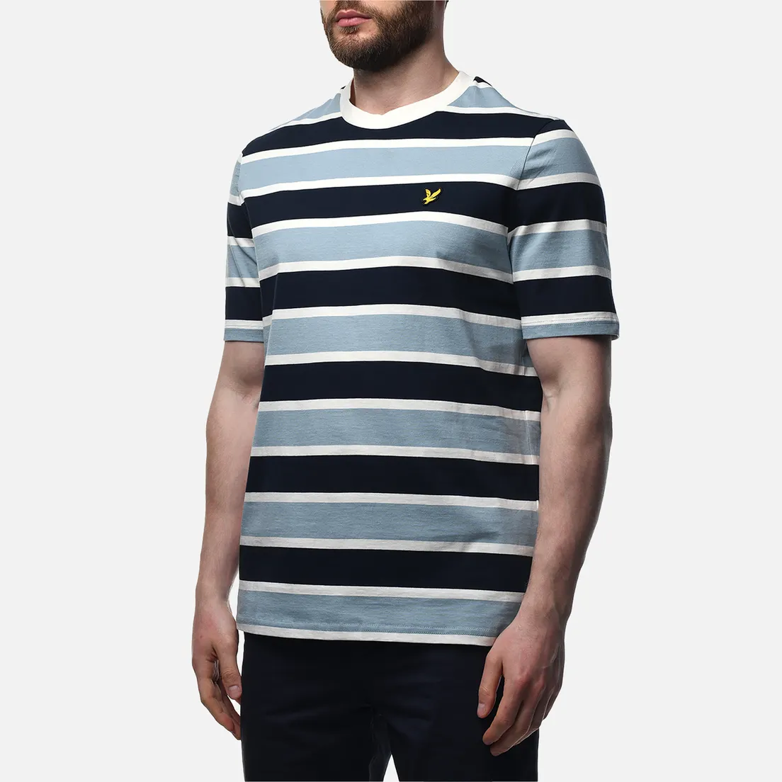 Lyle & Scott Мужская футболка Stripe Relaxed Fit