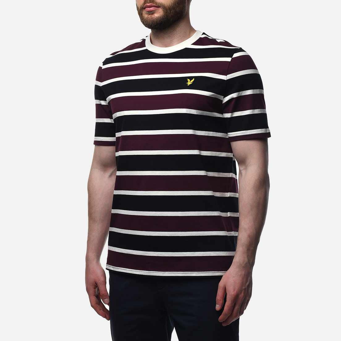 Lyle & Scott Мужская футболка Stripe Relaxed Fit