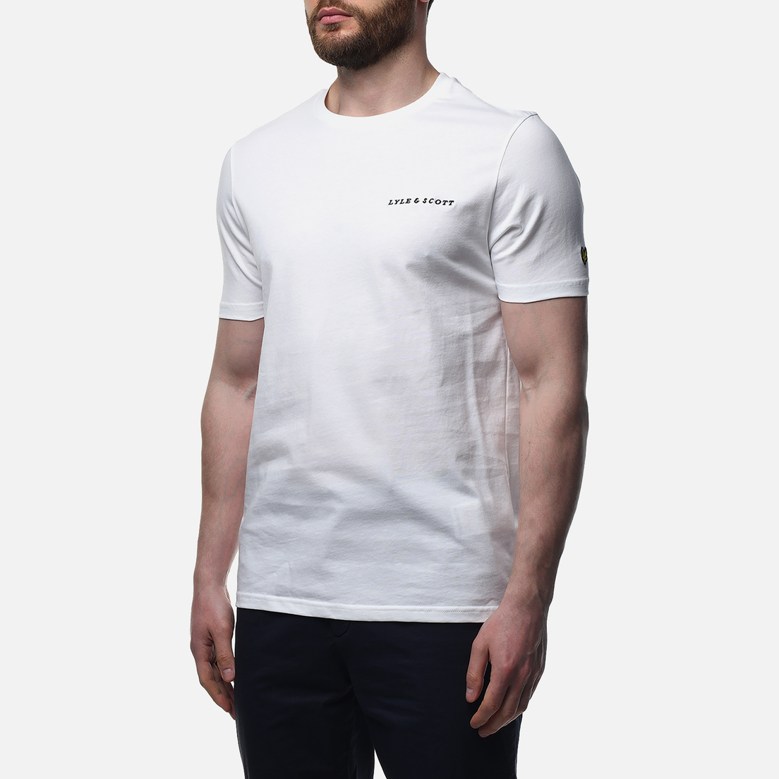 Lyle & Scott Мужская футболка Embroidered Script Logo Regular Fit