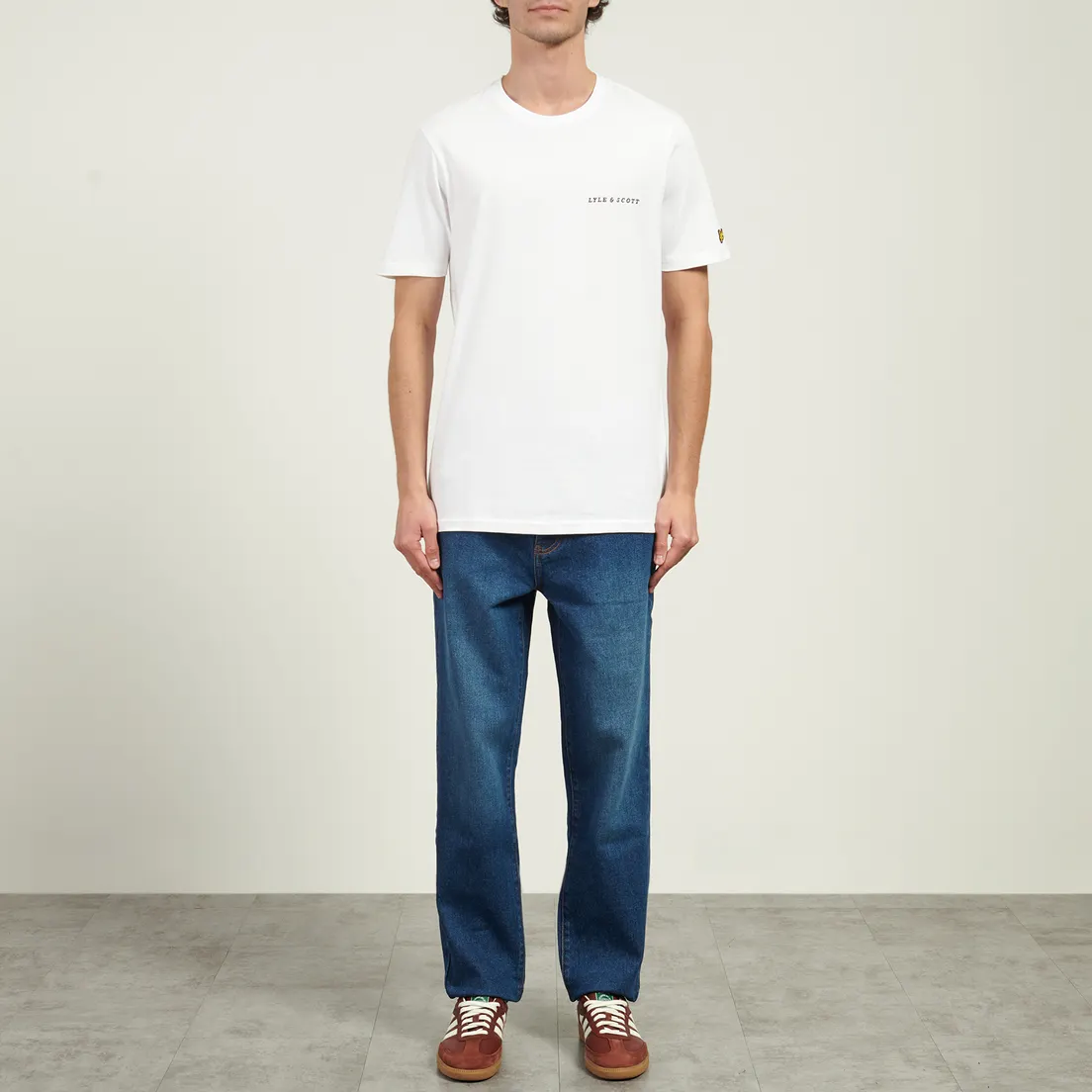 Lyle & Scott Мужская футболка Embroidered Script Logo Regular Fit