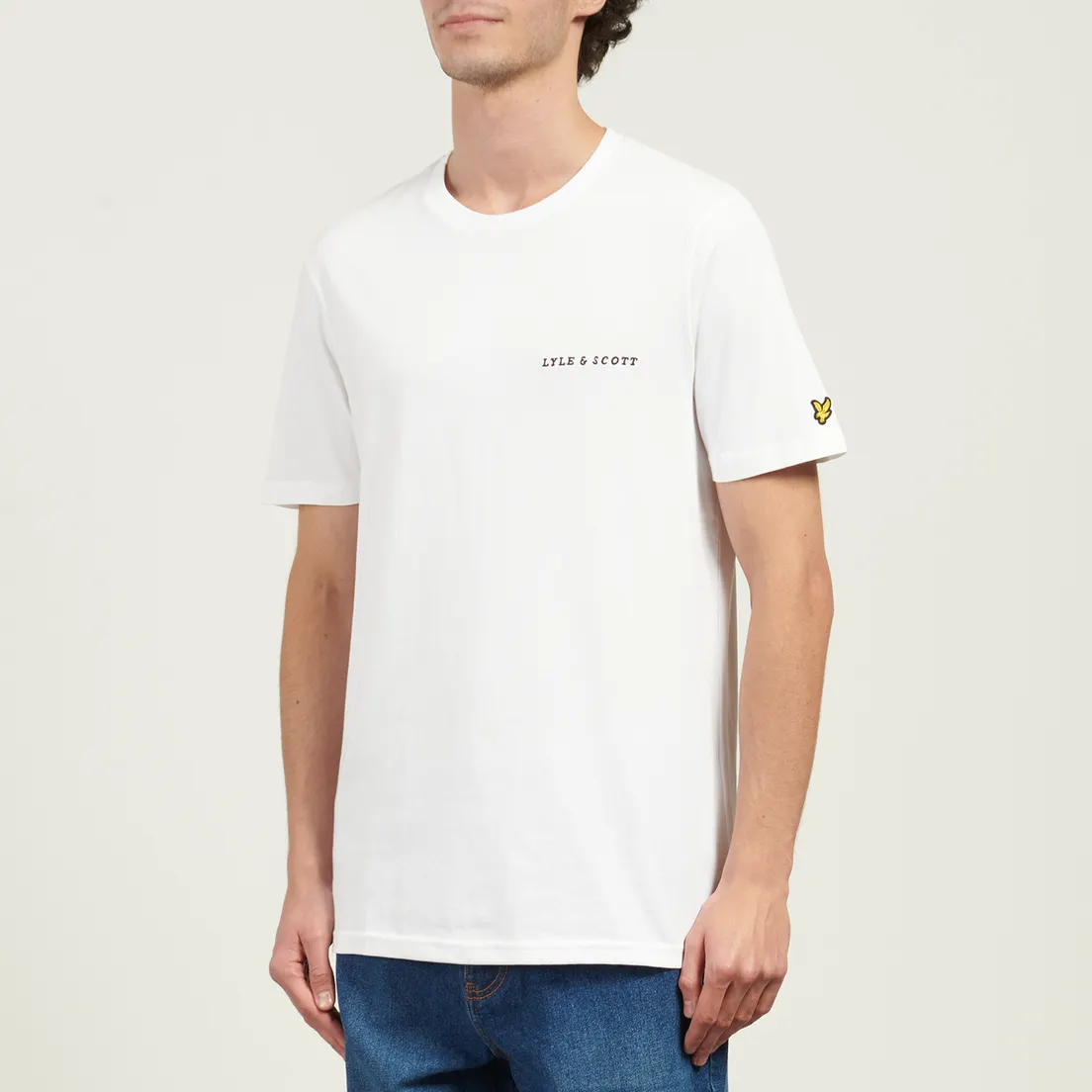 Lyle & Scott Мужская футболка Embroidered Script Logo Regular Fit
