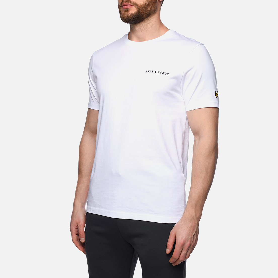 Lyle & Scott Мужская футболка Embroidered Script Logo Regular Fit