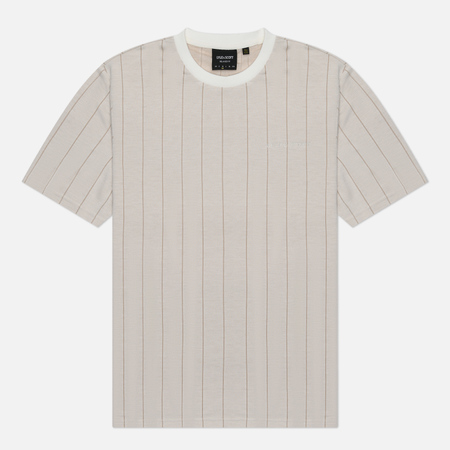 Мужская футболка Lyle & Scott Pinstripe, цвет бежевый, размер XXL
