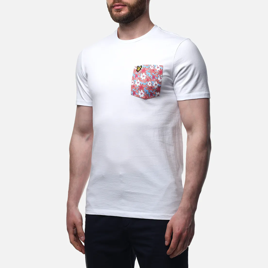 Lyle & Scott Мужская футболка Floral Print Pocket