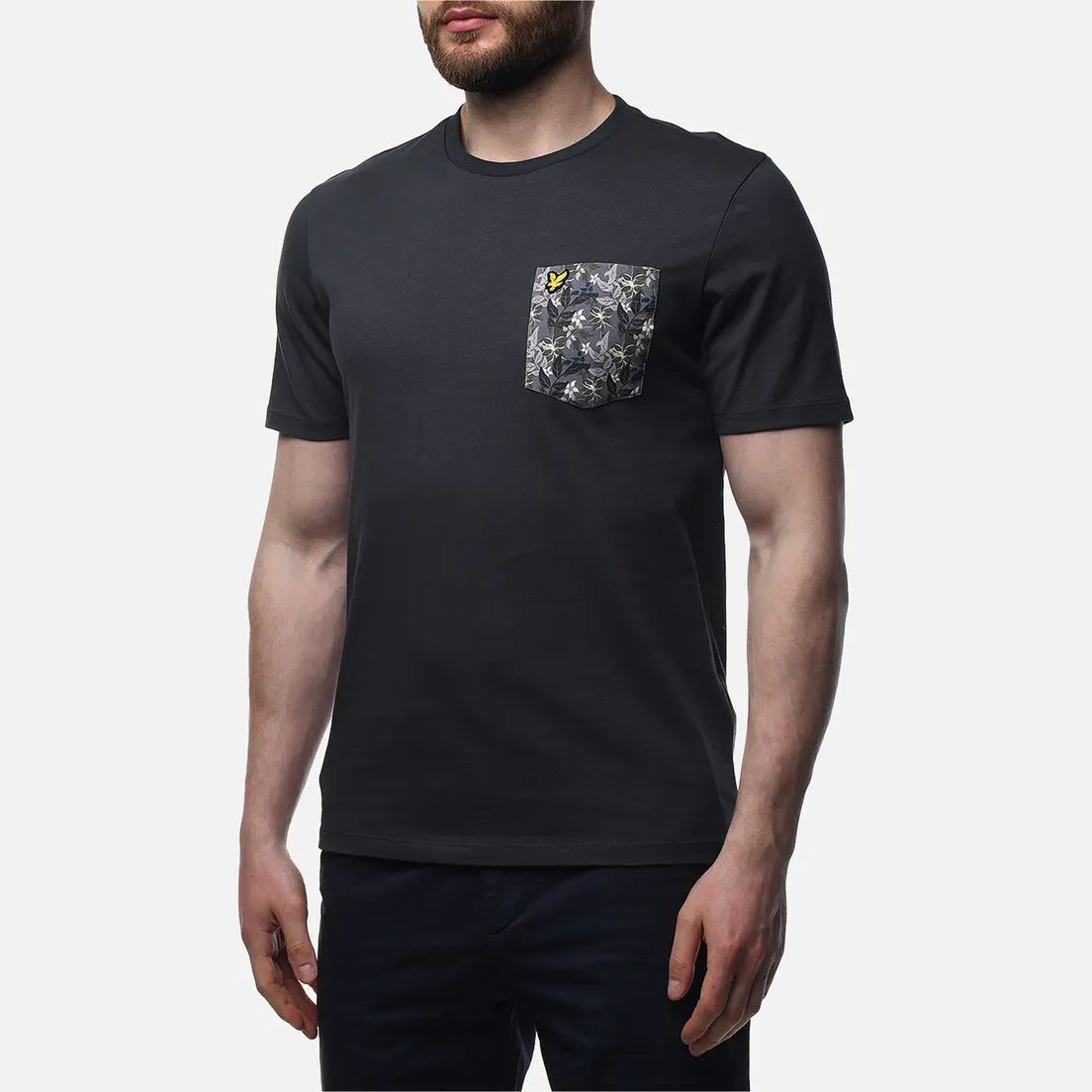 Lyle & Scott Мужская футболка Floral Print Pocket