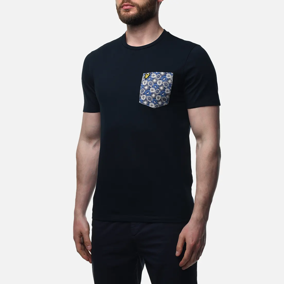 Lyle & Scott Мужская футболка Floral Print Pocket