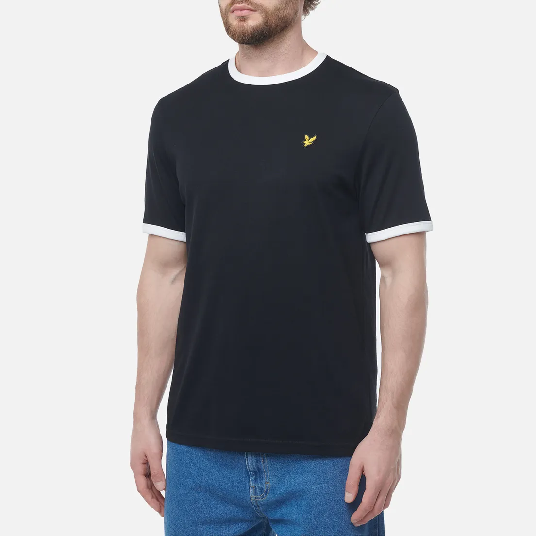 Lyle & Scott Мужская футболка Ringer Embroidered Eagle