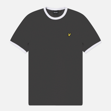 Мужская футболка Lyle & Scott Ringer Embroidered Eagle, цвет серый, размер L