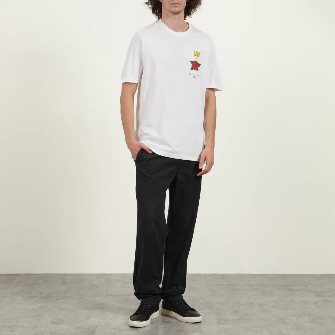 Lyle & Scott Мужская футболка Rose And Crown Graphic