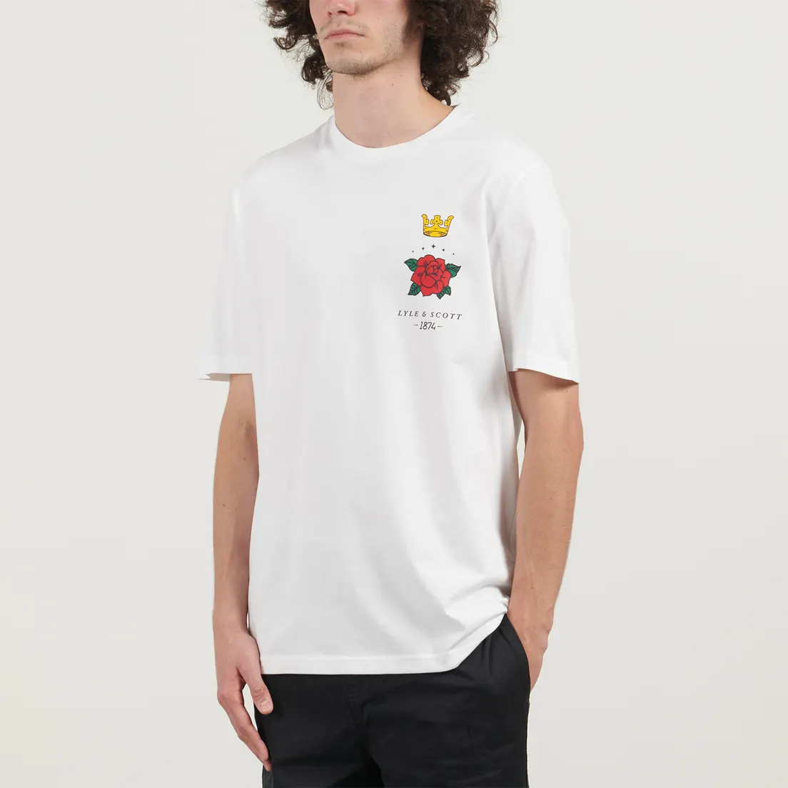 Lyle & Scott Мужская футболка Rose And Crown Graphic