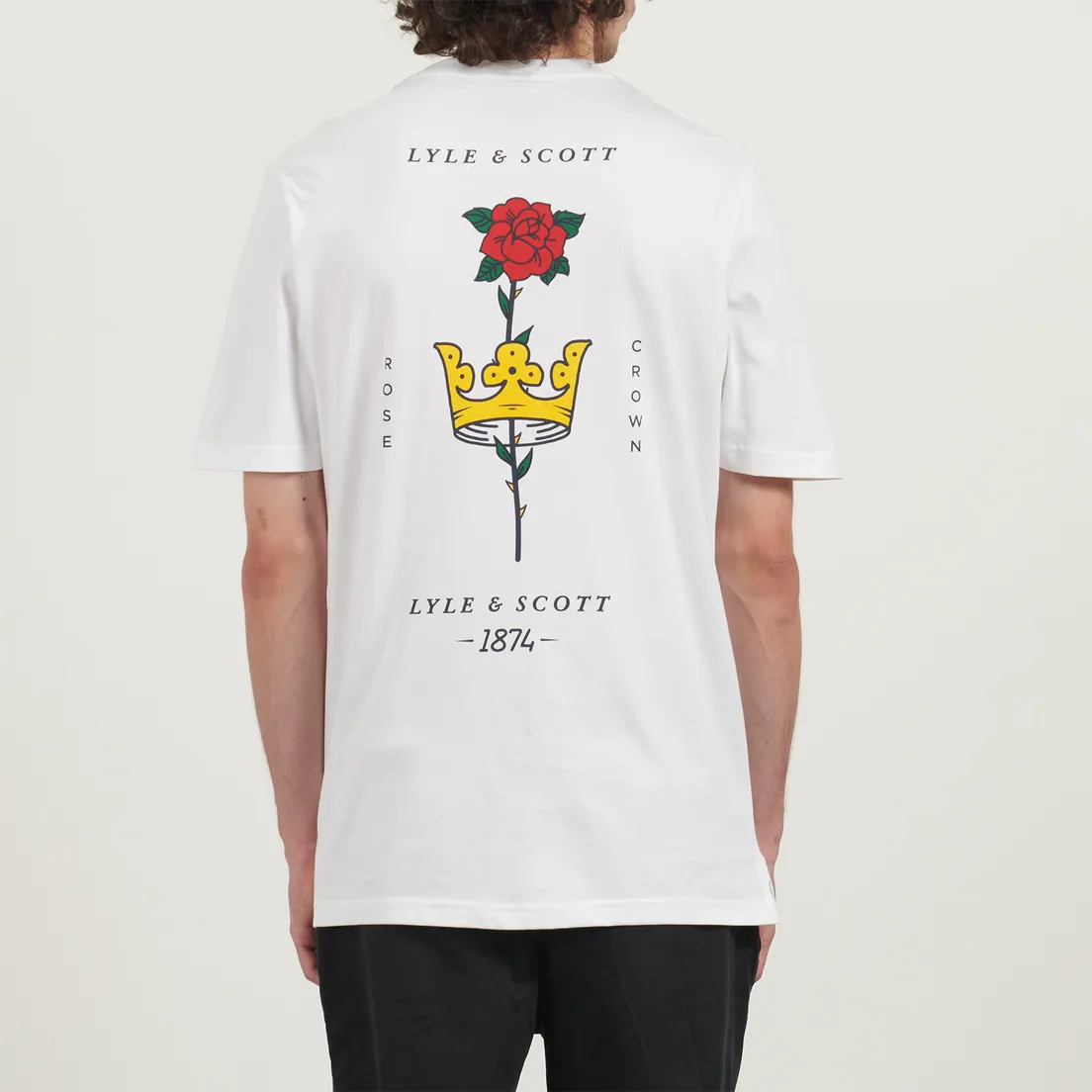Lyle & Scott Мужская футболка Rose And Crown Graphic