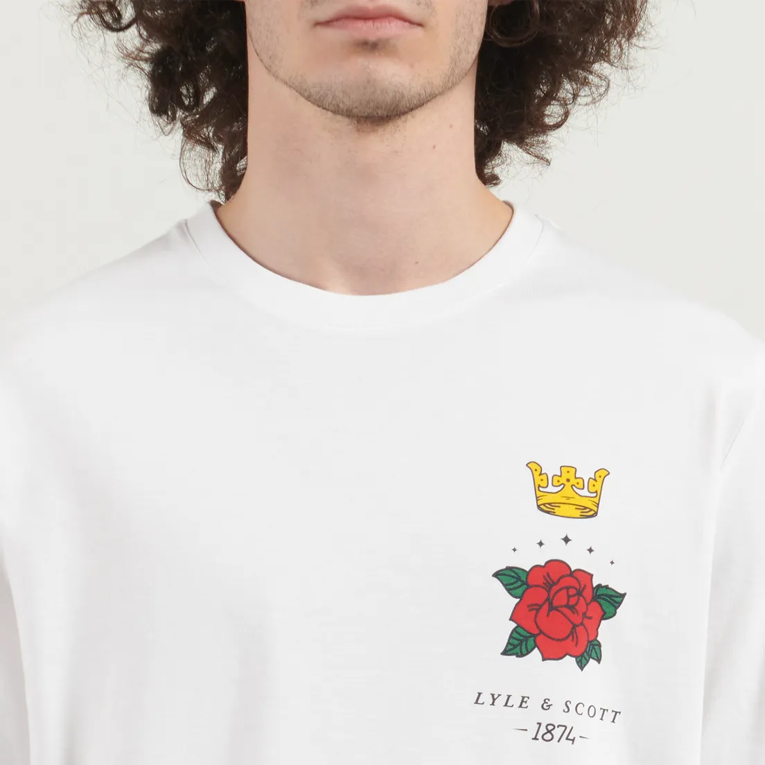 Lyle & Scott Мужская футболка Rose And Crown Graphic
