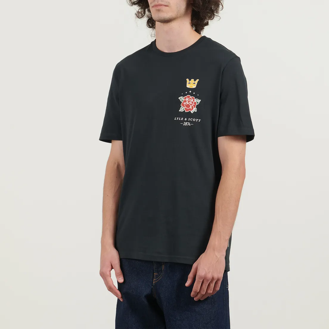 Lyle & Scott Мужская футболка Rose And Crown Graphic