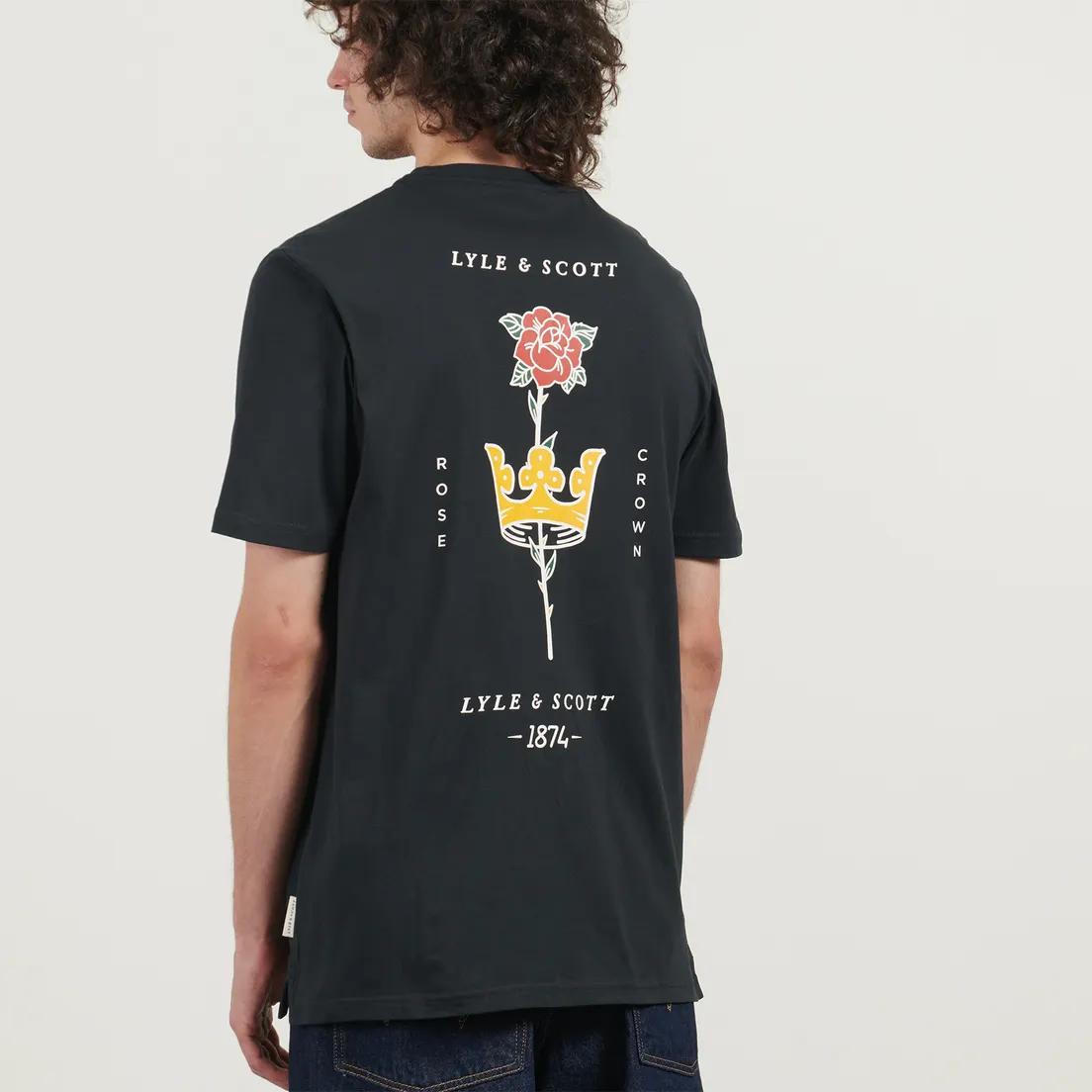 Lyle & Scott Мужская футболка Rose And Crown Graphic