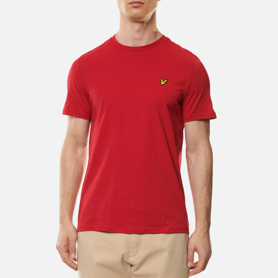 Мужская футболка Lyle & Scott Plain Crew Neck Chilli Pepper Red