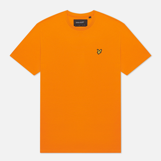 Мужская футболка Lyle & Scott Plain Crew Neck Risk Orange