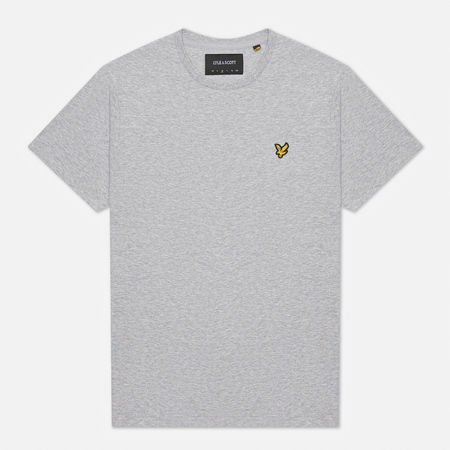 Мужская футболка Lyle & Scott Plain Regular Fit, цвет серый, размер M