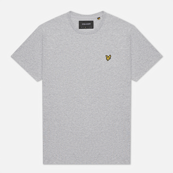 Мужская футболка Lyle & Scott Plain Regular Fit Light Grey Marl