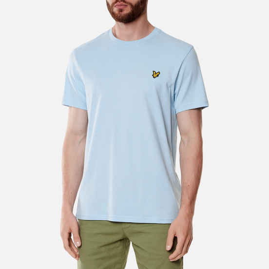 Мужская футболка Lyle & Scott Plain Regular Fit Deck Blue