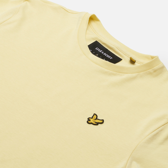 Мужская футболка Lyle & Scott Plain Regular Fit Lemon