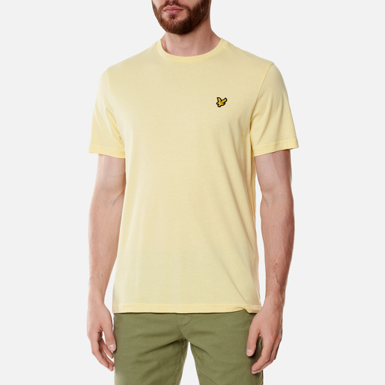 Мужская футболка Lyle & Scott Plain Regular Fit Lemon