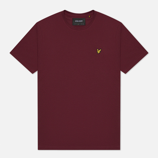 Мужская футболка Lyle & Scott Plain Regular Fit Merlot