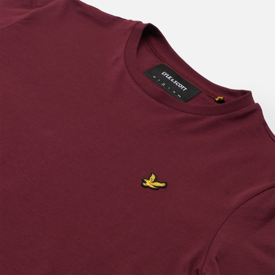 Мужская футболка Lyle & Scott Plain Regular Fit Merlot