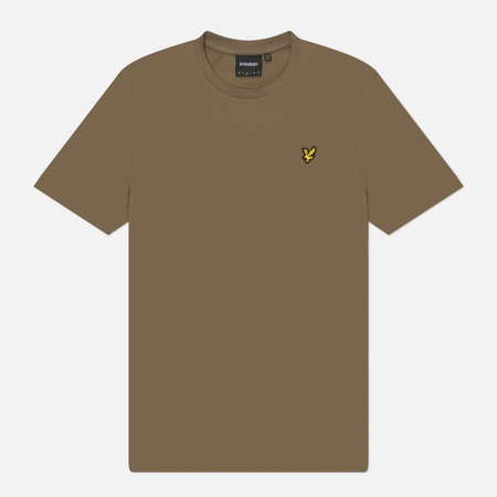 Мужская футболка Lyle & Scott Plain Cotton, цвет коричневый, размер XL