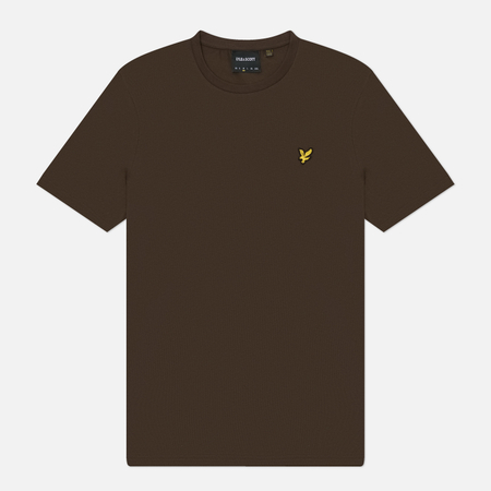 Мужская футболка Lyle & Scott Plain Cotton, цвет коричневый, размер M