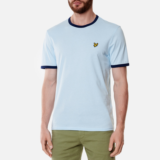 Мужская футболка Lyle & Scott Ringer Deck Blue/Navy