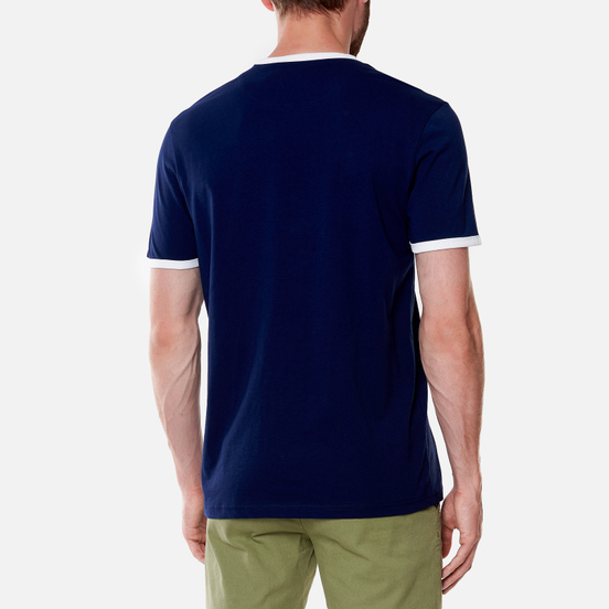 Мужская футболка Lyle & Scott Ringer Navy/White