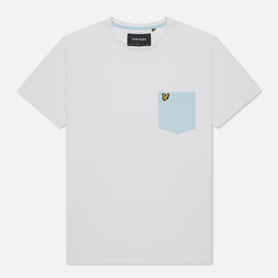 Мужская футболка Lyle & Scott Contrast Pocket White/Deck Blue
