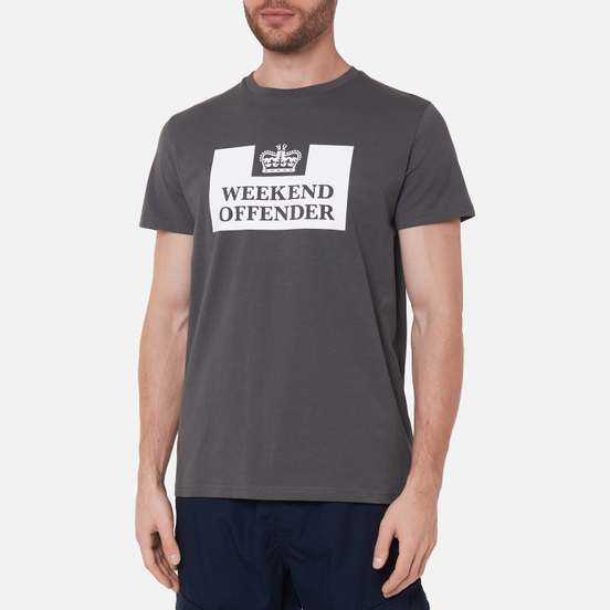 Мужская футболка Weekend Offender Prison AW21 Dark Charcoal