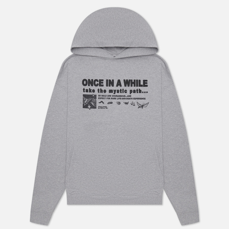 фото Мужская толстовка tsch once hoodie, цвет серый, размер s