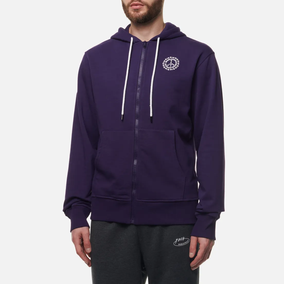 TSCH Мужская толстовка Peace World Full Zip Hoodie