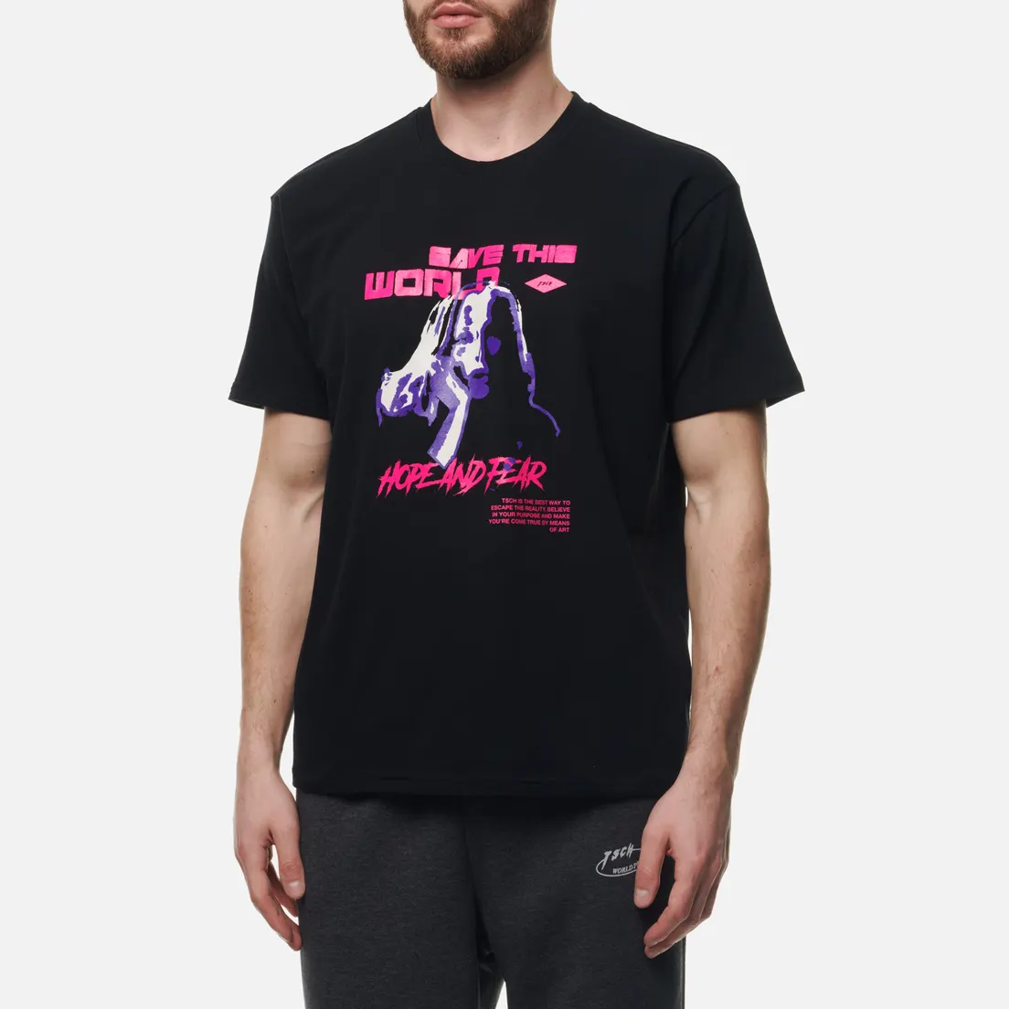 TSCH Мужская футболка Save This World Hope And Fear