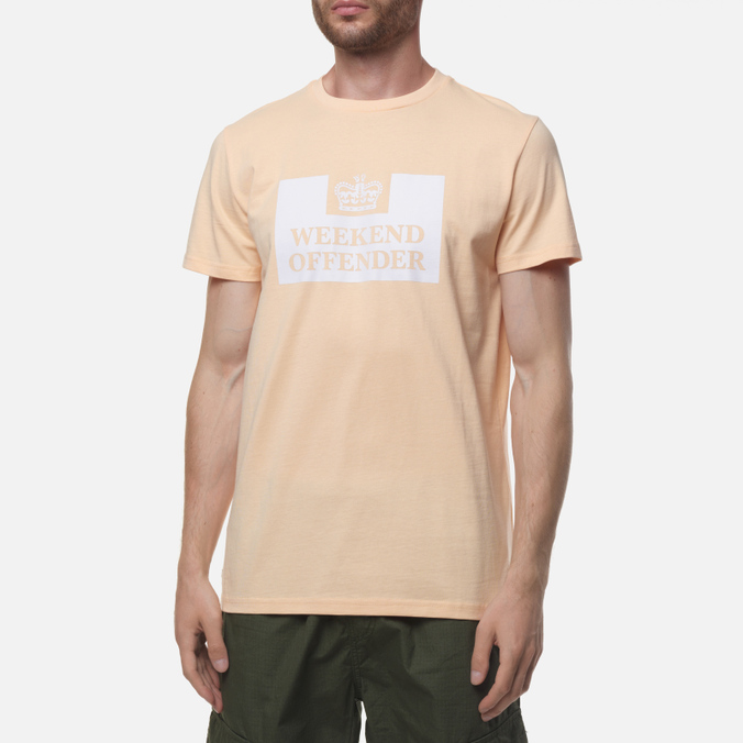 Мужская футболка Weekend Offender, цвет бежевый, размер L TSSS2212-APRICOT Prison SS22 - фото 3